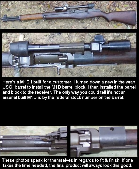 Custom National Match M1 Rifle USGI Barrel