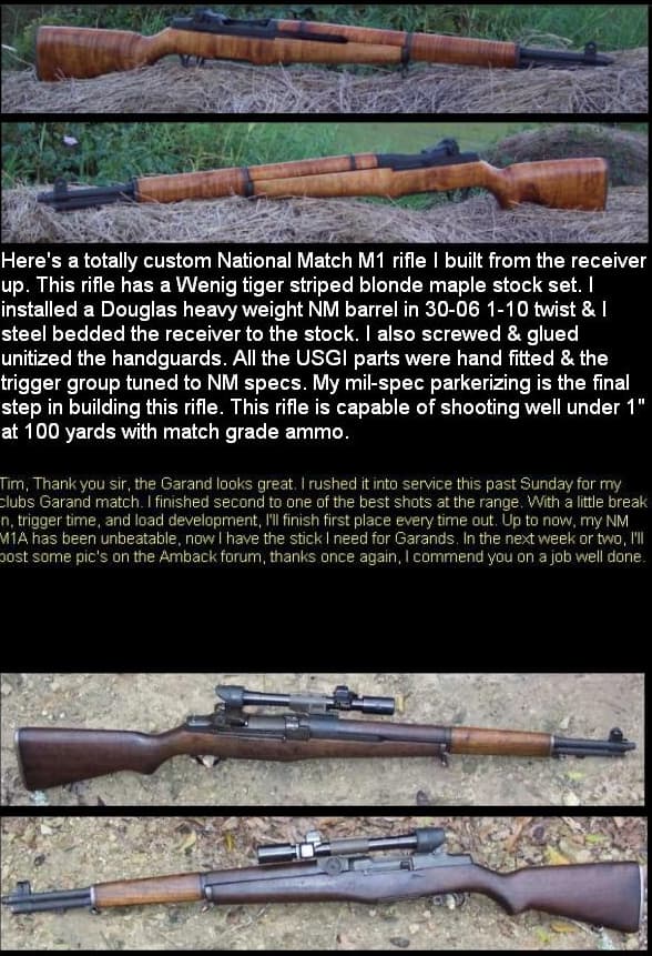 Custom National Match M1 Rifle