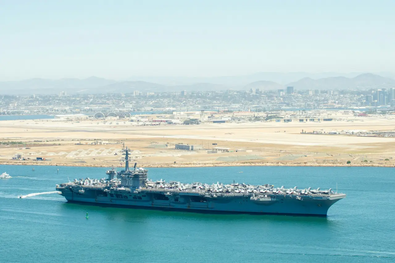 Aircraft Carrier Loaded Full Of Jets