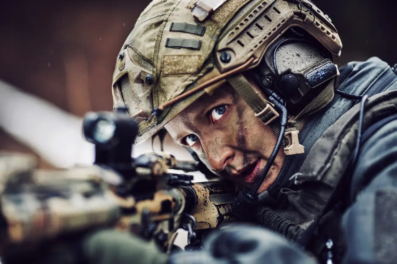 Sniper With A Rifle